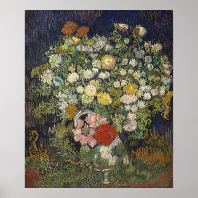 Vincent Van Gogh | Bouquet of Flowers in a Vase Poster (Front)