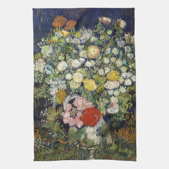 Vincent van Gogh - Bouquet of Flowers in a Vase Tea Towel (Vertical)