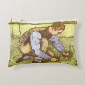 Vincent van Gogh - Boy Cutting Grass with Sickle Decorative Cushion
