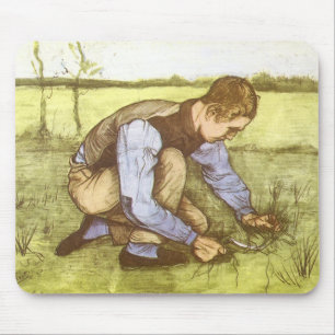 Vincent van Gogh - Boy Cutting Grass with Sickle Mouse Mat