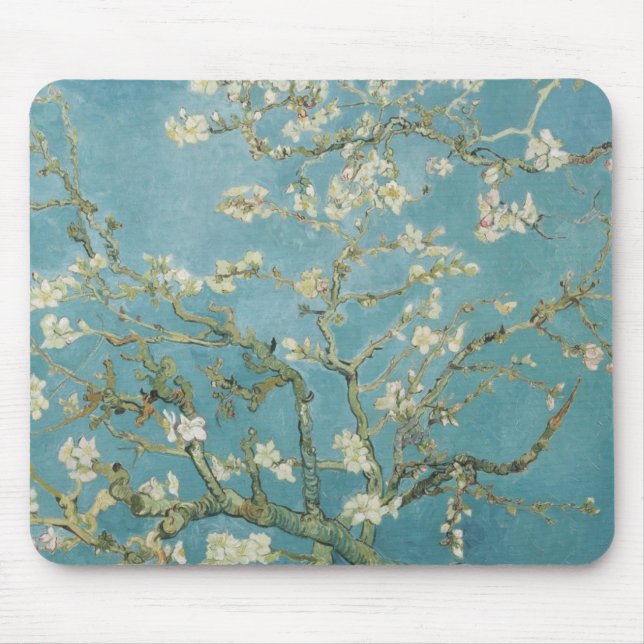 Vincent Van Gogh Branches of Almond Tree Mouse Mat (Front)