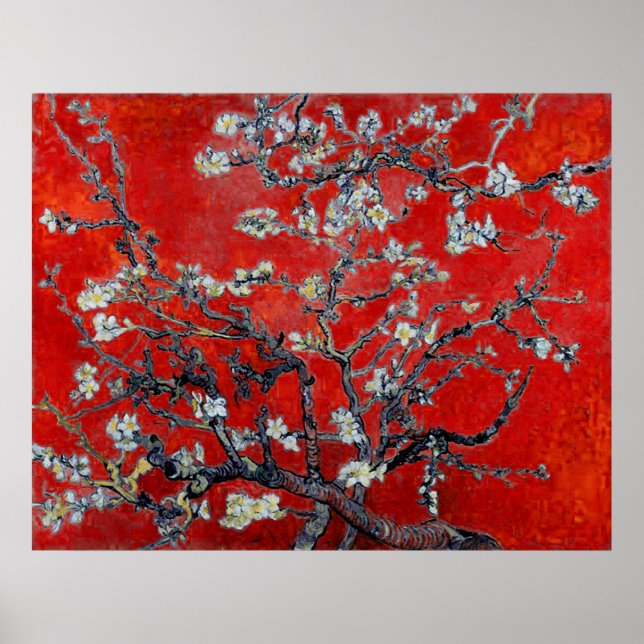 Vincent van Gogh ~ Branches With Almond Blossom Poster (Front)