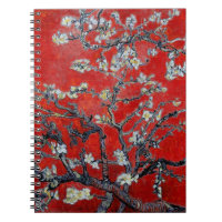 Vincent van Gogh Branches with Almond Blossom Red