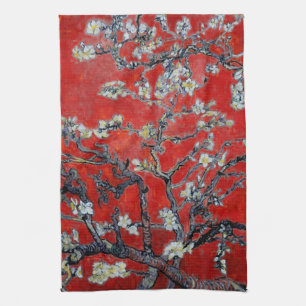 Vincent van Gogh Branches with Almond Blossom Tea Towel