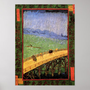 Vincent Van Gogh - Bridge In The Rain Japanese Art Poster