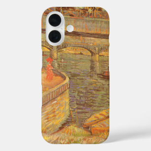 Vincent van Gogh Bridges Across the Seine Asnieres iPhone 16 Case