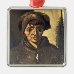 Vincent van Gogh   Bust of a Peasant, 1884 Metal Tree Decoration