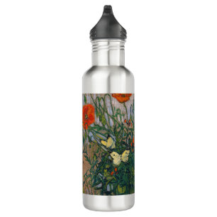 Vincent van Gogh - Butterflies and Poppies 710 Ml Water Bottle