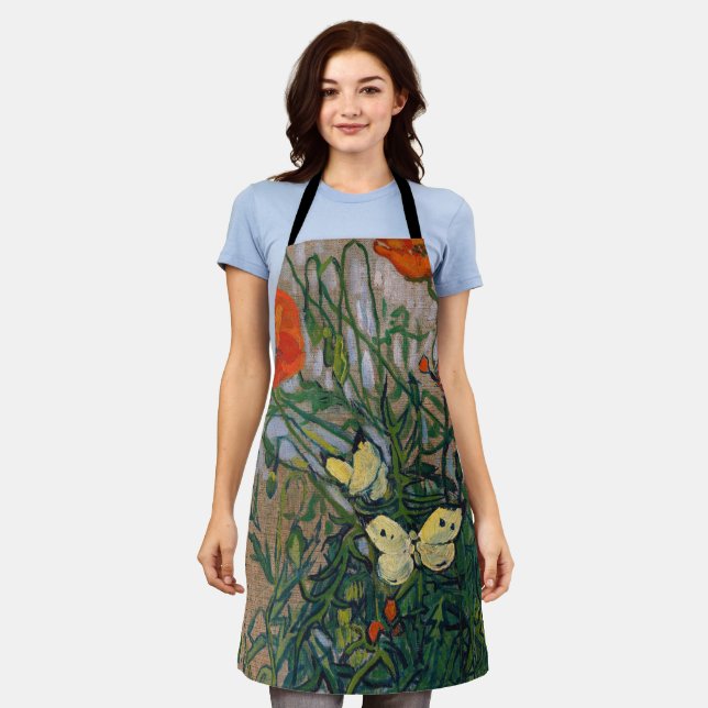 Vincent van Gogh - Butterflies and Poppies Apron (Worn)
