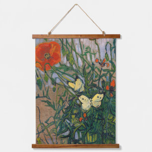 Vincent van Gogh - Butterflies and Poppies Hanging Tapestry