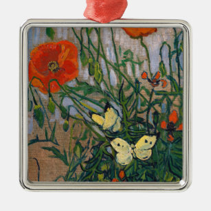 Vincent van Gogh - Butterflies and Poppies Metal Tree Decoration