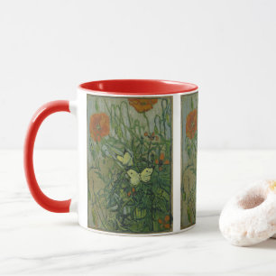 Vincent van Gogh - Butterflies and Poppies Mug
