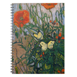Vincent van Gogh - Butterflies and Poppies Notebook