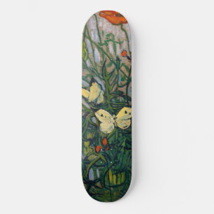 Vincent van Gogh - Butterflies and Poppies Skateboard