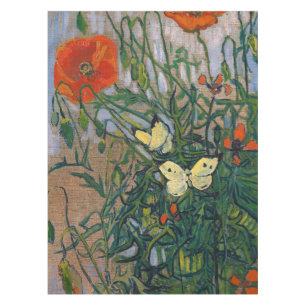 Vincent van Gogh - Butterflies and Poppies Tablecloth