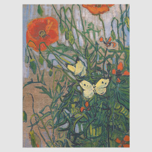 Vincent van Gogh - Butterflies and Poppies Tissue Paper