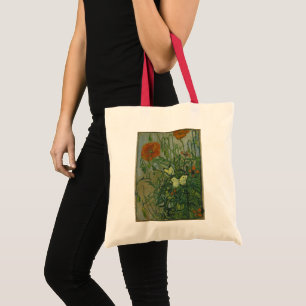 Vincent van Gogh - Butterflies and Poppies Tote Bag