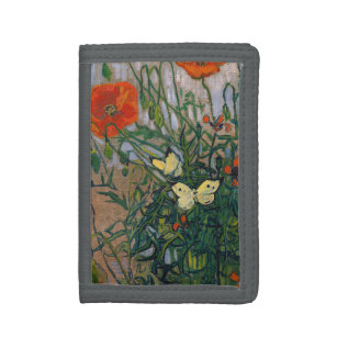 Vincent van Gogh - Butterflies and Poppies Trifold Wallet