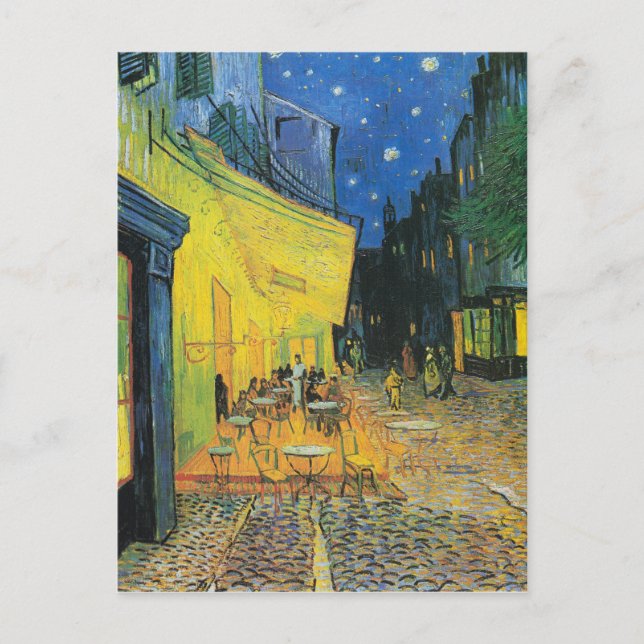Vincent van Gogh Caf Terrace at Night Postcard (Front)