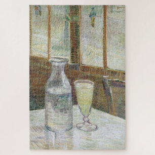 Vincent Van Gogh Cafe Table with Absinthe Jigsaw Puzzle