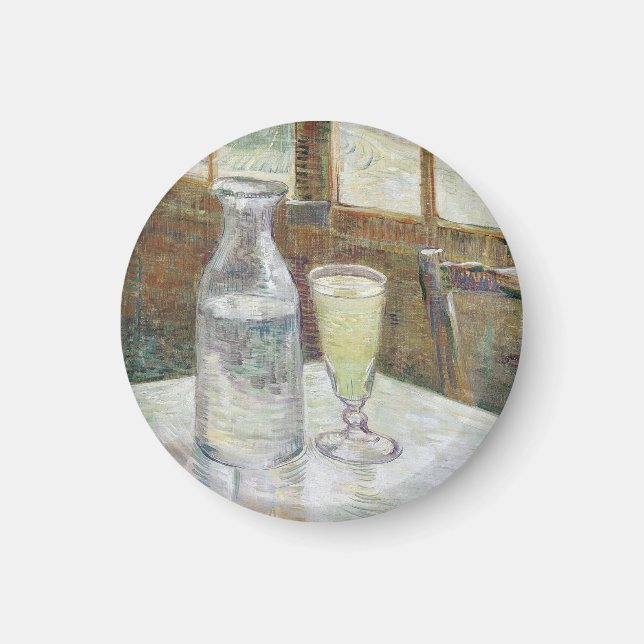 Vincent Van Gogh Cafe Table with Absinthe Magnet (Front)
