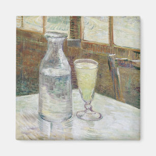 Vincent Van Gogh Cafe Table with Absinthe Magnet