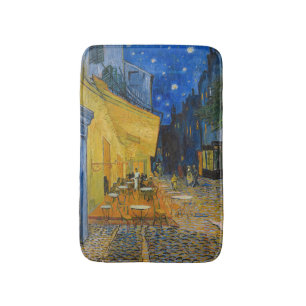 Vincent van Gogh - Cafe Terrace at Night Bath Mat