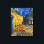 Vincent van Gogh - Cafe Terrace at Night Canvas Print<br><div class="desc">Cafe Terrace on the Place du Forum at Night - Vincent van Gogh,  1888</div>