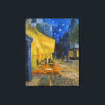 Vincent van Gogh - Cafe Terrace at Night Canvas Print<br><div class="desc">Cafe Terrace on the Place du Forum at Night - Vincent van Gogh,  1888</div>