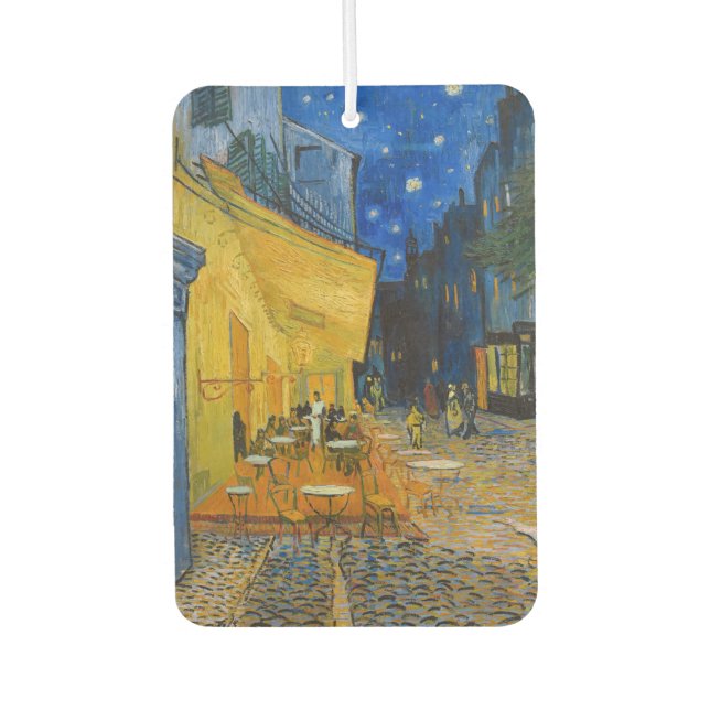 Vincent van Gogh - Cafe Terrace at Night Car Air Freshener (Front)