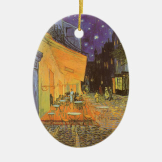 Vincent van Gogh - Cafe Terrace at Night Ceramic Tree Decoration