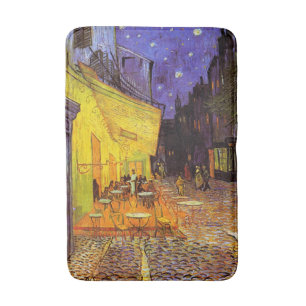 Vincent Van Gogh Cafe Terrace At Night Fine Art Bath Mat