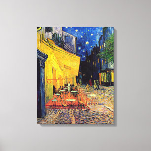 Vincent Van Gogh - Cafe Terrace At Night Fine Art Canvas Print