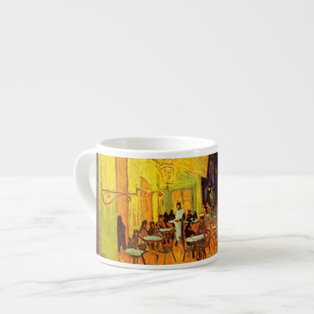 Vincent Van Gogh Cafe Terrace At Night Fine Art Espresso Cup (Front Left)