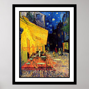 Vincent Van Gogh - Cafe Terrace At Night Fine Art Poster