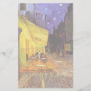 Vincent Van Gogh Cafe Terrace At Night Fine Art Stationery