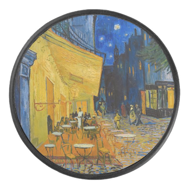 Vincent van Gogh - Cafe Terrace at Night Hockey Puck (Front)