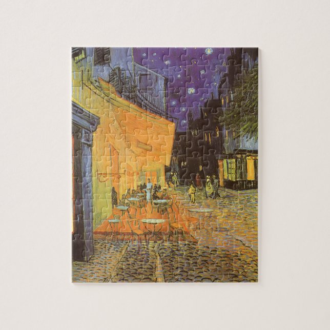 Vincent van Gogh - Cafe Terrace at Night Jigsaw Puzzle (Vertical)