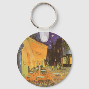 Vincent van Gogh - Cafe Terrace at Night Key Ring