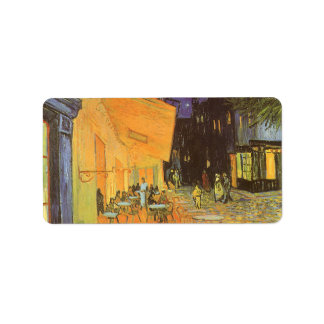 Vincent van Gogh - Cafe Terrace at Night Label