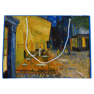 Vincent van Gogh - Cafe Terrace at Night Large Gift Bag
