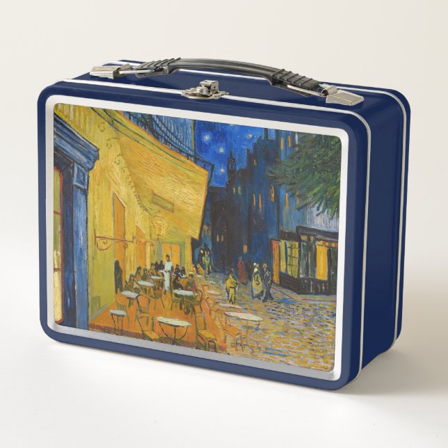 Vincent van Gogh - Cafe Terrace at Night Metal Lunch Box (Front)