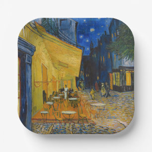 Vincent van Gogh - Cafe Terrace at Night Paper Plate