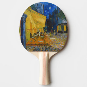 Vincent van Gogh - Cafe Terrace at Night Ping Pong Paddle