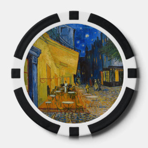 Vincent van Gogh - Cafe Terrace at Night Poker Chips