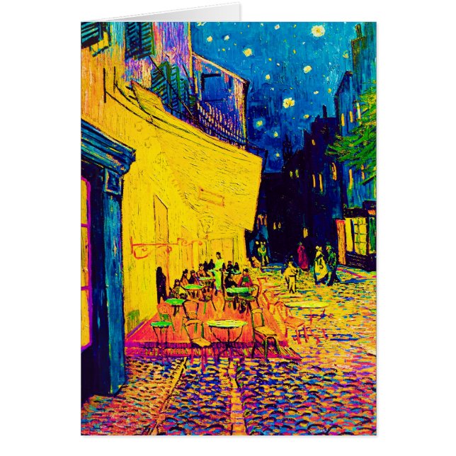Vincent Van Gogh - Cafe Terrace At Night Pop Art (Front)