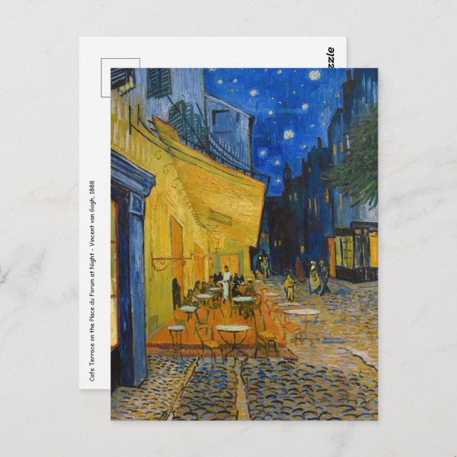 Vincent van Gogh - Cafe Terrace at Night Postcard (Front/Back)