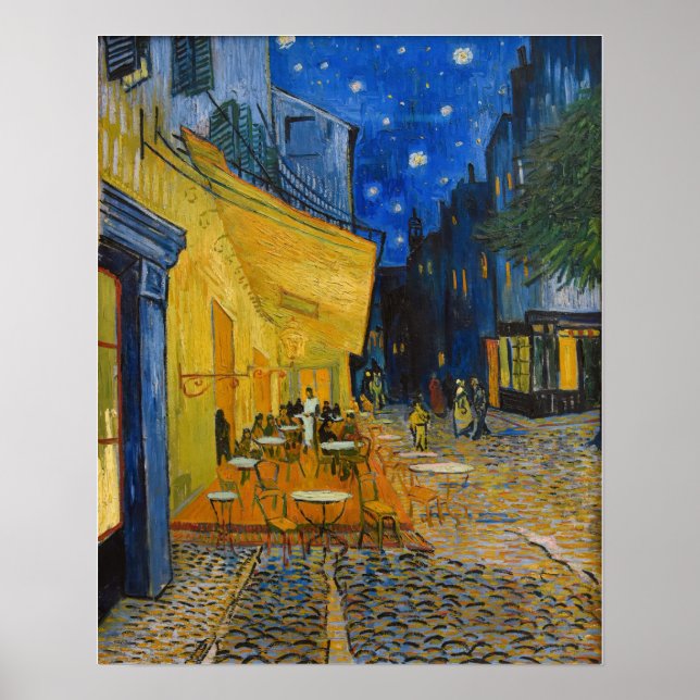 Vincent van Gogh - Cafe Terrace at Night Poster (Front)