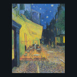 Vincent van Gogh Café Terrace at Night Poster<br><div class="desc">Step into the vibrant world of Vincent van Gogh's "Café Terrace at Night." This mesmerising masterpiece captures the essence of a warm, inviting evening under the glow of twinkling stars. Van Gogh's bold brushstrokes and vivid colours bring the bustling café scene to life, inviting viewers to immerse themselves in the...</div>