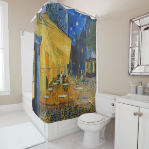 Vincent van Gogh - Cafe Terrace at Night Shower Curtain